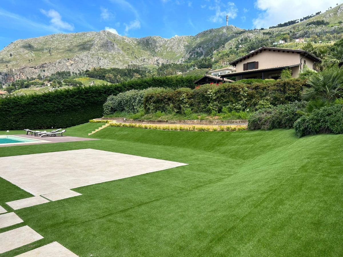 Villa Siciliana Con Piscina E Vista Panoramica Sul Mare Borgetto المظهر الخارجي الصورة