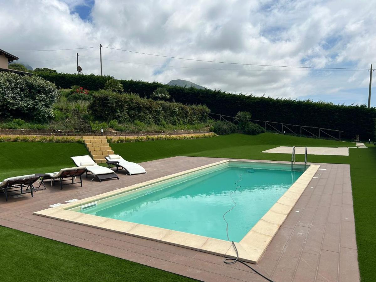 Villa Siciliana Con Piscina E Vista Panoramica Sul Mare Borgetto المظهر الخارجي الصورة