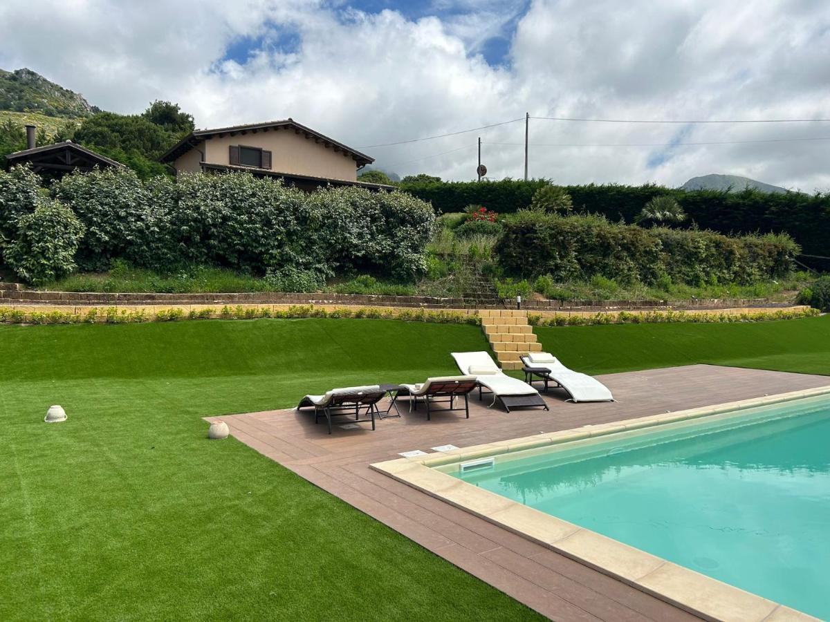 Villa Siciliana Con Piscina E Vista Panoramica Sul Mare Borgetto المظهر الخارجي الصورة