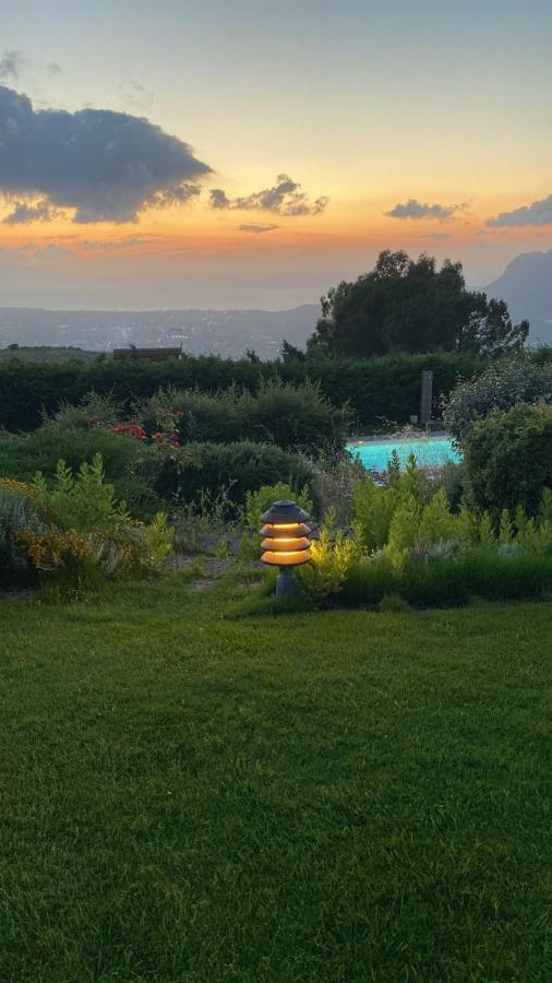 Villa Siciliana Con Piscina E Vista Panoramica Sul Mare Borgetto المظهر الخارجي الصورة
