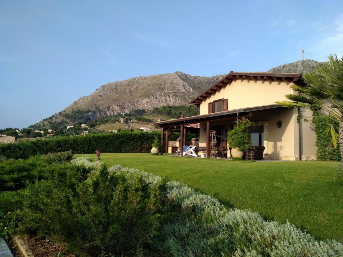Villa Siciliana Con Piscina E Vista Panoramica Sul Mare Borgetto المظهر الخارجي الصورة